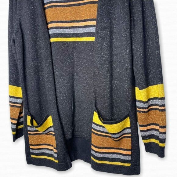 BOB MACKIE Metallic Knit Cardigan Cami Set - Picture 3 of 9